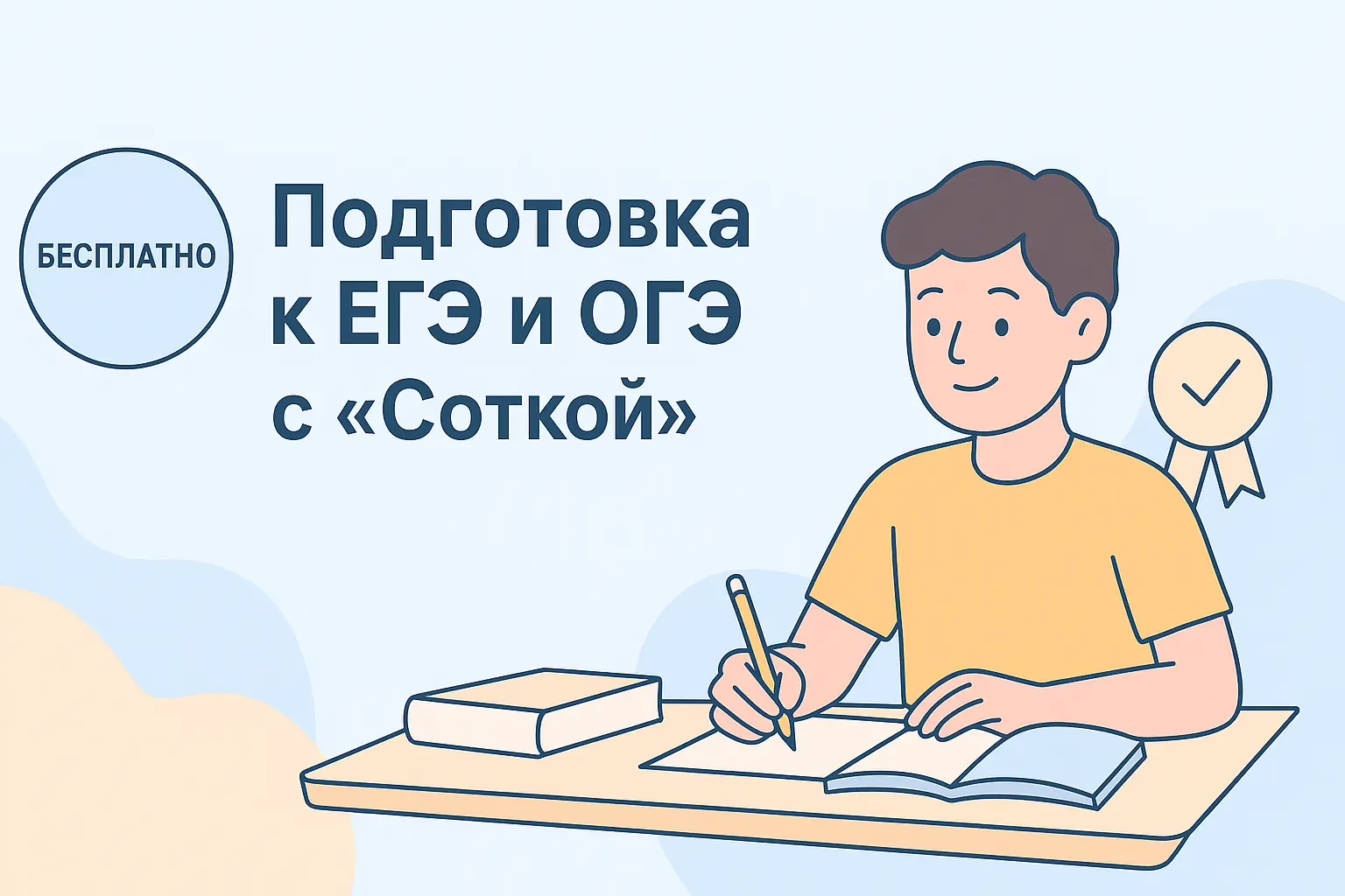 Подготовка к ЕГЭ и ОГЭ с «Соткой»: Гарантия поступления на бюджет или возврат денег